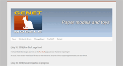 Desktop Screenshot of genetmodels.com