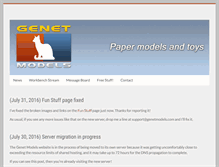 Tablet Screenshot of genetmodels.com